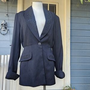 1980s black blazer